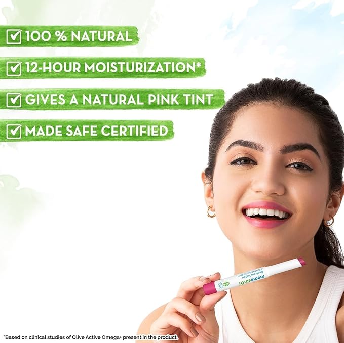 Mama.earth Beetroot Tinted 100% Natural Lip Balm with Beetroot & Beeswax - 2 g | | 12 Hr Moisturization | For Dry & Chapped Lips | Natural Pink Tint | Brightens Lips