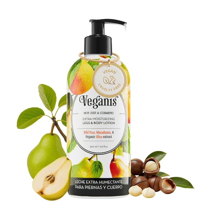Body Lotion for Dry Skin – Nourishing & Hydrating Formula with Wild Pear, Macadamia & Organic Olive – Softening Moisturizer For Legs, Smooth & Soft Skin 17,5 Fl Oz