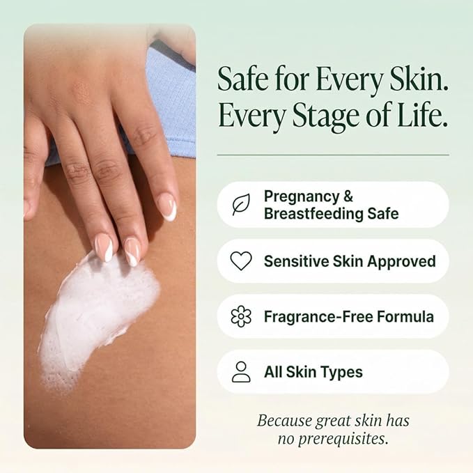 LUMA & LEAF Whipped Body Butter 5 oz, Natural Shea Butter Body Cream with Grapeseed Oil, Vitamin E & Prickly Pear, Deep Hydration for Dry Skin, Stretch Marks & Scars, Fragrance Free, Clean Skincare