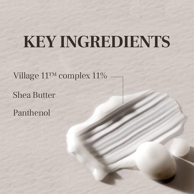 VILLAGE11FACTORY Hydro Boost Eye Cream Hyaluronic Acid Shea Butter Panthenol Deep Hydrating and Nourishing Korean Skincare (0.85 fl oz/25ml)