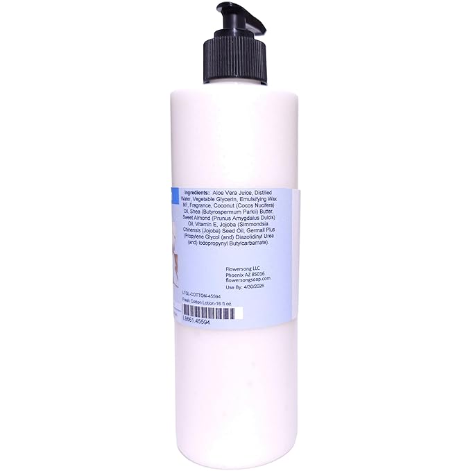Fresh Cotton Lotion (16 ounce) - Phthalate Free Fragrance - Absorbs Quickly with a Clean Cotton Scent
