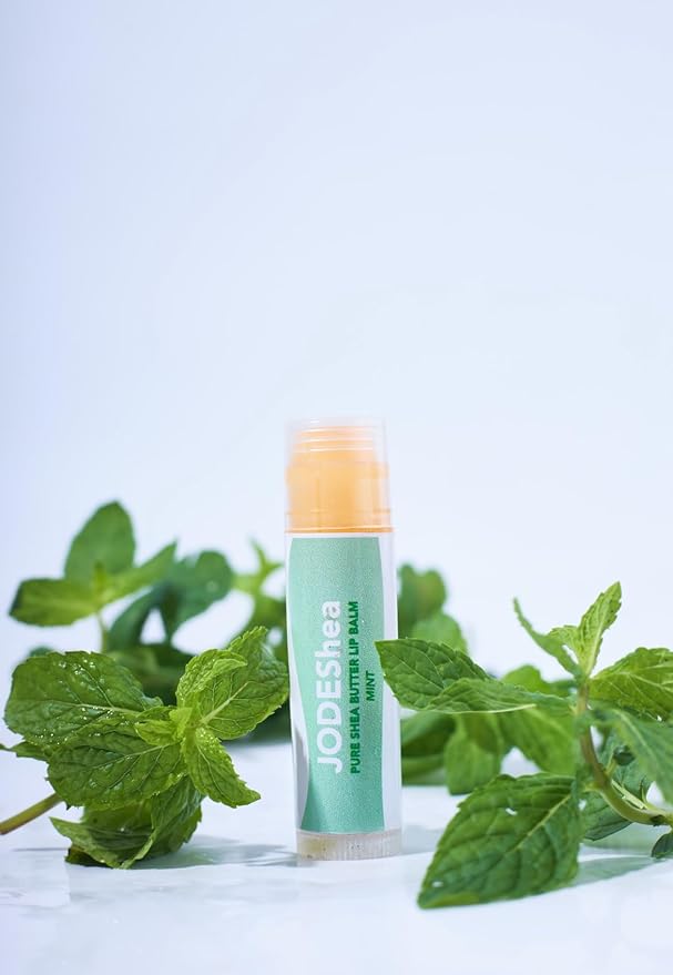 Pure Shea Butter Lip Balm, MINT, Natural Soothing Formula