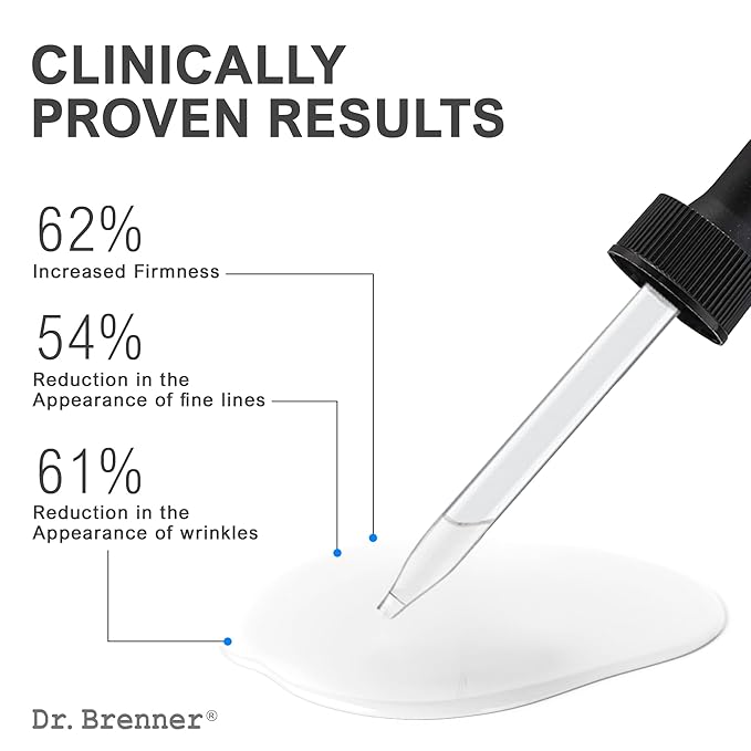Dr. Brenner Vitamin C Serum for Face with 20 L-ascorbic Acid, Ferulic Acid, Vitamin E and Hyaluronic Acid