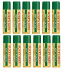 Burt's Bees Mint Cocoa Moisturizing Lip Balm .15 Ounce 100% Natural Origin (12)