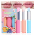 BINGBRUSH 3PCS Double Core Lipstick Set, Hydrating & Moisturizing Lipstick, Long Lasting Smooth Lip Color, Fruit Flavor Lipstick for Dry Lips