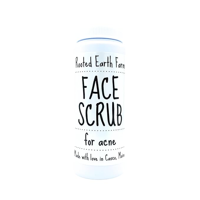 Natural Acne Facial Scrub - 6 fl oz - Exfoliating Clear Skin - Facial Wash - Organic Skin Care - Pimple