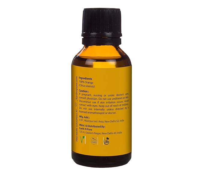 Earth N Pure Orange Essential Oil Natural and Therapeutic Grade 30 ml