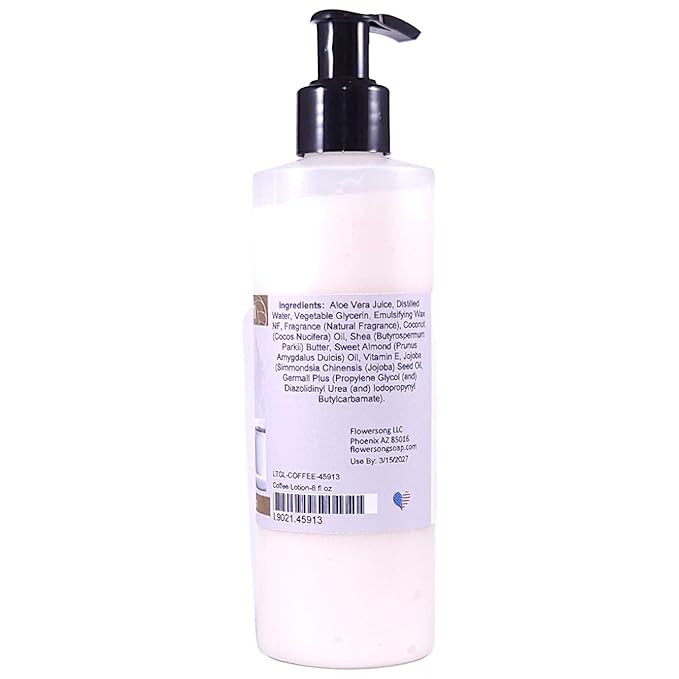 Blossom to Bath Coffee Lotion (8 Ounce) - Natural Fragrance - Absorbs Quickly with a Rich Coffee-inspired Scent