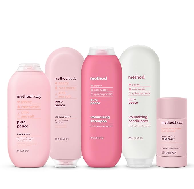 Method Daily Lotion, Pure Peace, Moisturizer for 24 Hours of Hydration, 13.5 Fl Oz (Pack of 1)
