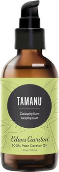 Edens Garden Tamanu Carrier Oil- 100% Pure Premium Cold Pressed & Hexane Free, Natural Moisturizer For Face, Skin, Hair & Nails, Scars & Wrinkles, Men & Women, Diluting Essential Oils 118 ml (4 fl oz)