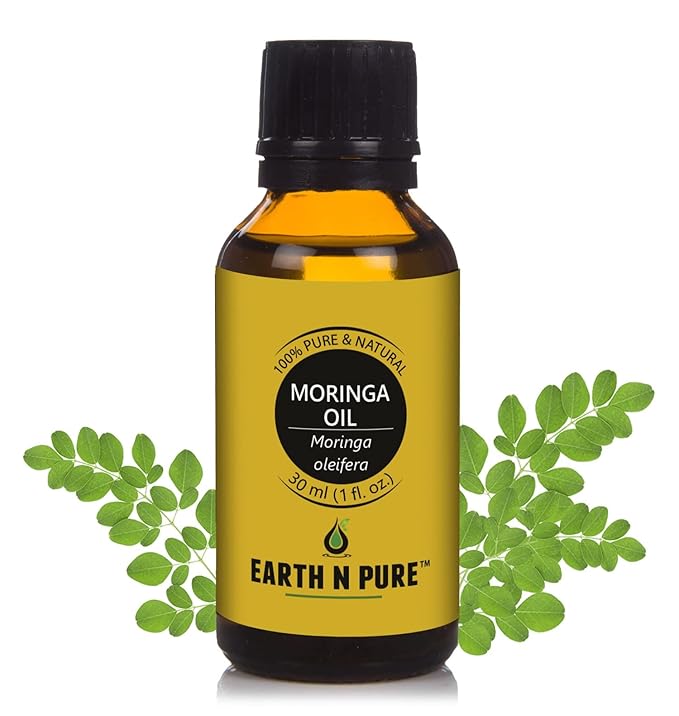Earth N Pure Moringa Oil Cold Pressed, Natural and Therapeutic Grade 30 ml