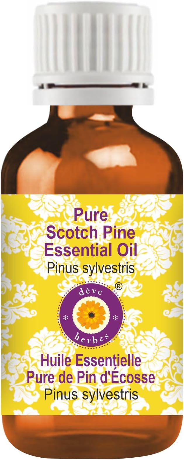 Deve Herbes Pure Scotch Pine Essential Oil (Pinus sylvestris) Steam Distilled 50ml (1.69 oz)