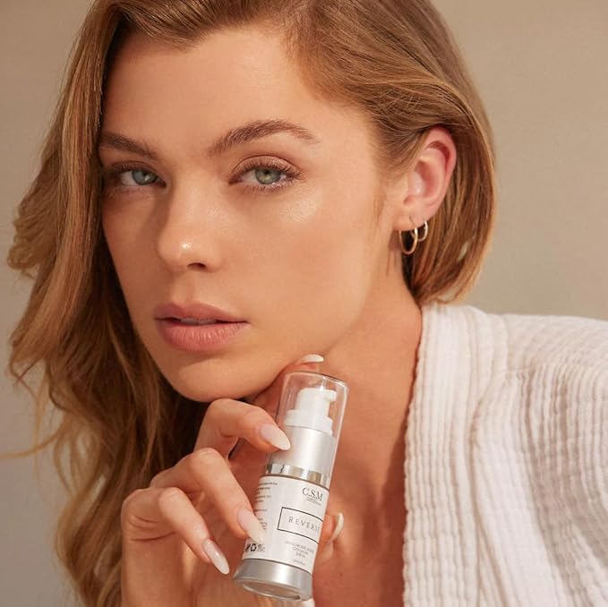 CSM Reverse Organic Eye Serum with Hyaluronic Acid & Collagen | Anti-Aging Eye Cream for Puffiness, Wrinkles, Dark Circles & Lines | Moisture-Rich Formula with Antioxidants & Botanicals | 15 ml