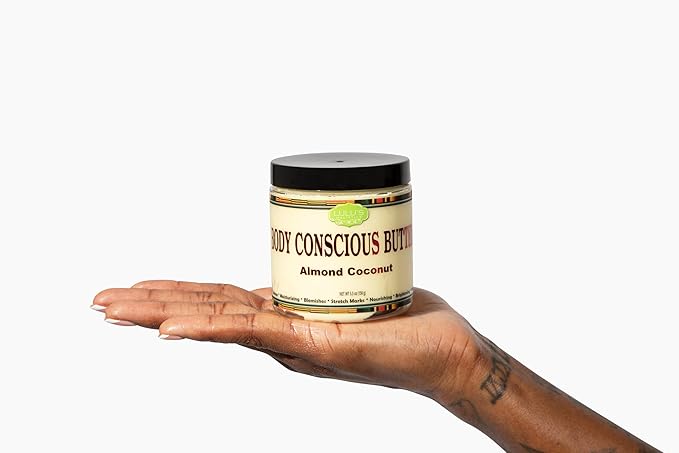 Lulu's Holistics Natural Almond Coconut Body Butter - Hydrating Cream for Soft, Smooth Skin