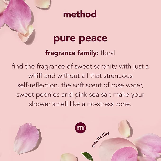 Method Daily Lotion, Pure Peace, Moisturizer for 24 Hours of Hydration, 13.5 Fl Oz (Pack of 1)