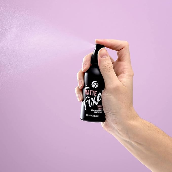 W7 The Fixer Makeup Setting Spray - Matte Finish - Long-Lasting, Ultra-Fine Formula - Cruelty Free and Vegan - 2 Pack