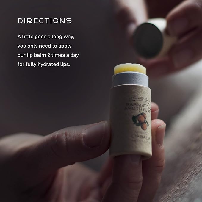 Farmstead Apothecary Lip Balm (Apricot, 2 Pack)