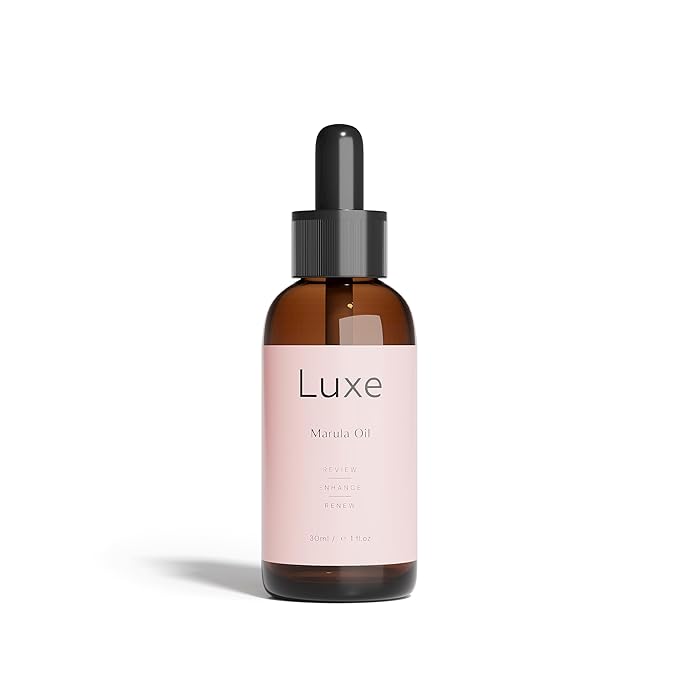 Luxe Cosmetics Organic Marula Oil – Cold-Pressed Virgin Marula Facial Oil for Face, Hair & Skin – 100% Pure, Non-Greasy, Anti-Aging Moisturizer – Aceite de Marula Orgánico – 30ml