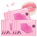 Lip Mask Patches,30PCS Collagen Crystal Pink Care Gel Pads,Moisturizing Anti-Wrinkle Anti-Aging Firm Hydrate Lips,Remove Dead Skin Fine Lines Moisture Essence Make Your Dry Lip Attractive Sexy