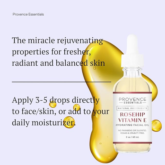 Rosehip Vitamin E Hydrating Facial Oil 2 oz