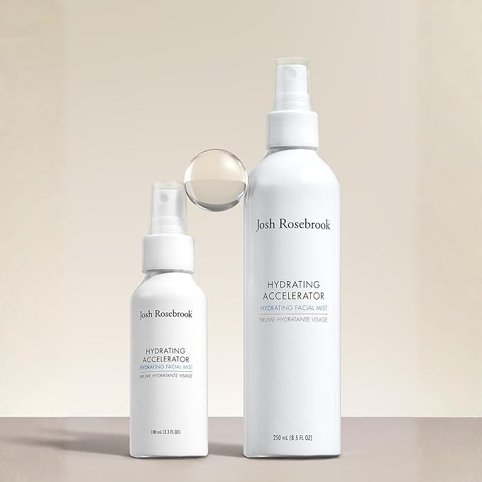 Josh Rosebrook Hydrating Accelerator Moisturizing Facial Mist - Refreshing & Lightweight Antioxidant Toner - Natural Facial Spray for All Skin Types Including Mature and Acne Prone - 100mL - 3.3 Oz