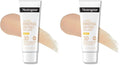 Neutrogena Purescreen+ Mineral UV Tint Face Liquid Tinted Sunscreen - with 100% Mineral Actives & Vitamin E,Enhances Natural Tone,Water Resistant,Broad Spectrum SPF 30,1.1 fl oz,(Pack of 2)