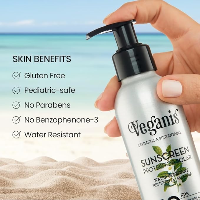 Sunscreen SPF 50 – Coconut & Calendula Oils – High Protection Broad-Spectrum UVA/UVB Face & Body Sunscreen – Light Texture, Fast-Absorbing, Vegan & Oxybenzone-Free Formula – Suitable for Kids