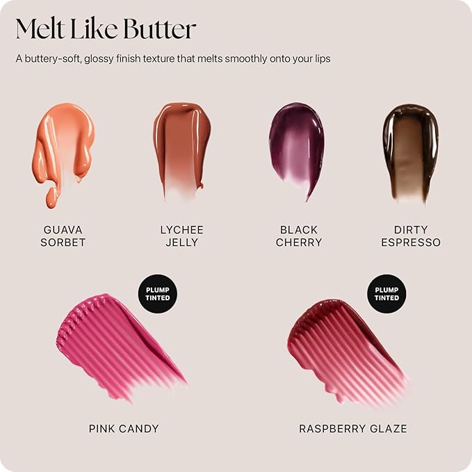 Nature Republic Honey Melting Lip Butter Balm – Hydrating Tinted Plumping Lip Balm with Peptides, for Sheer & Glossy, Fuller-Looking Lips (Pink Candy)