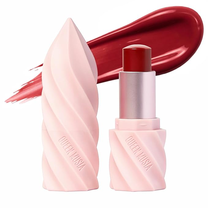 Queen Musia Skincare Supercharged Tinted Hydrabalm –– Hydrating Lip Balm for Women, Lip Gloss, Lip Mask, Sheer Tint, Moisturizing & Soothing, Vegan & Cruelty-free (VAUD VINE)