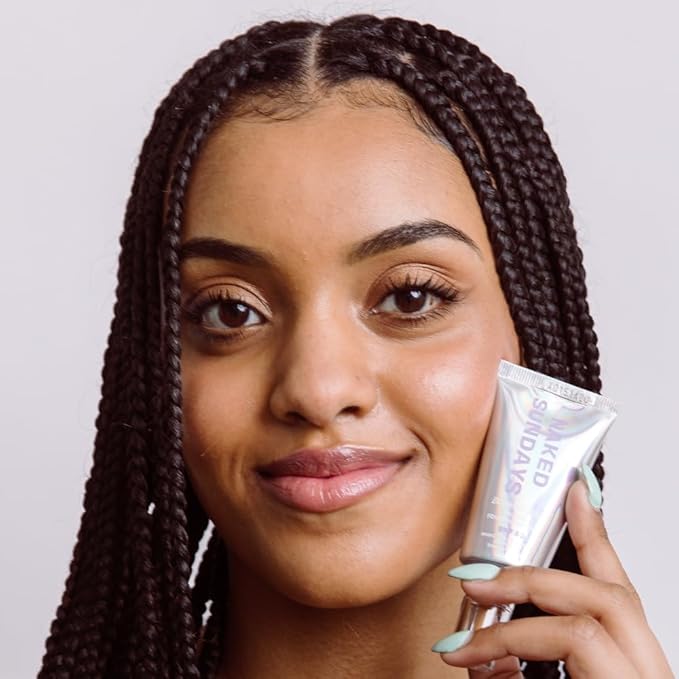Naked Sundays BeautyScreen Peptide Foundation Tint - SPF 50 Tinted Sunscreen & Skincare Makeup with Zinc Oxide, Niacinamide - Lightweight Natural Coverage, 6 Tan Caramel, 1.01 oz
