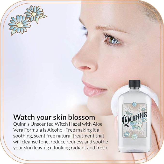 Quinn’s Alcohol Free Witch Hazel Rose Petal 16 oz. & Quinn’s Alcohol Free Witch Hazel Cucumber & Mint 16 oz.