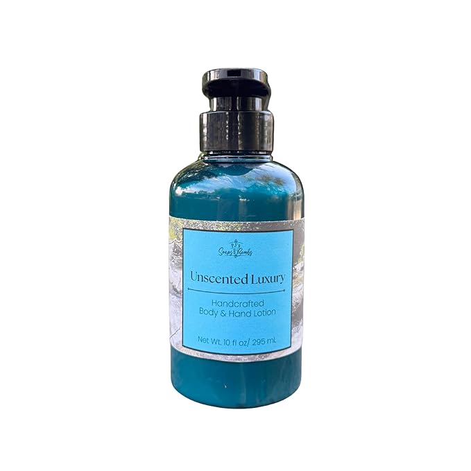 PJ's Bare Bliss Fragrance-Free Handcrafted Luxury Body Lotion – Moisturizing, Non-Greasy Skincare with Natural Ingredients, Paraben-Free & Cruelty-Free, 10 oz