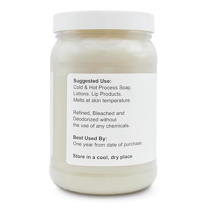Soapeauty 100% Pure Refined African Shea Butter - Expeller Pressed, Odorless - Pure Moisturizer for Skin & Hair - Ethically Sourced from Ghana | 32 oz