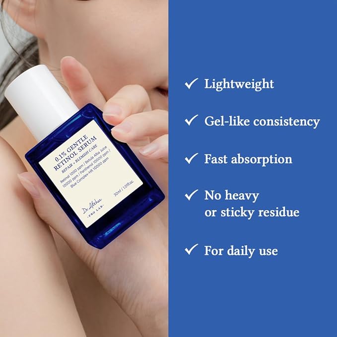 Dr.Althea 0.1% Gentle Retinol Serum | Helps Reduce Wrinkles, Fine Lines, and Signs of Aging | Gentle Skincare for Day & Night | Korean Vegan Skin Care for All Skin Types