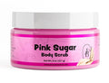 Jersey Botanical Shea Sugar Body Scrub – Exfoliating, Hydrating & Moisturizing Skin Care with Shea Butter, Smooth & Soften Skin, 8 oz (Pink Sugar)
