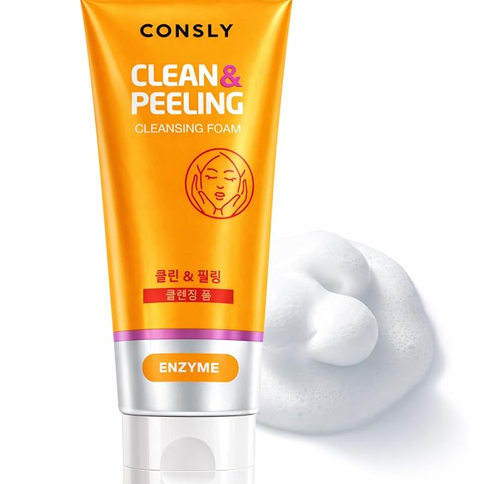 Enzyme Cleansing Foam | Korean Foaming Face Wash with Papain | Gentle Exfoliating Cleanser for Pores & Dull Skin | Removes Makeup & Sunscreen | K-Beauty Face Cleanser | 120 ml/ 4.06 fl oz.