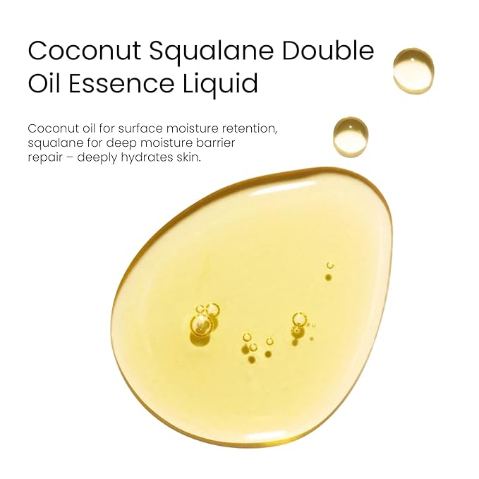 Skin Care Essential oil Coconut & SqualaneDual-Essence Oil Skincare Tech 2026 | 80ml Soothes,Brightens, and repairs your skin barrier. Formulated for allskin types