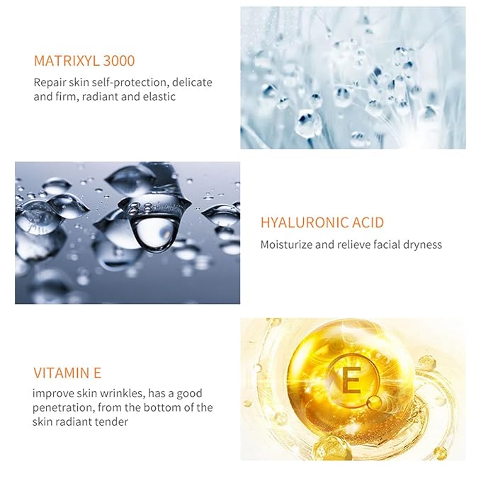 5% Collagen Serum, Anti Aging Serum for Women with Collagen and Matrixyl 3000 Skin Tightening, Helps Lift, Plump, & Firm Sagging Skin for Face 1 Fl Oz