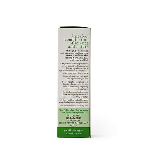 Advanced Anti Aging Serum with Plant Stem Cells, Advanced Peptides,Science Backed Probiotic Technology, Vegan, Organic & Natural Ingredients