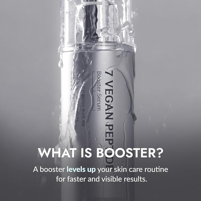 MIZ.ON 7 Vegan Peptide Booster Serum Korean Anti-Aging Face Serum with Niacinamide & Hyaluronic Acid Hydrating Firming & Smoothing Skincare for Fine Lines & Skin Repair – 150 ml
