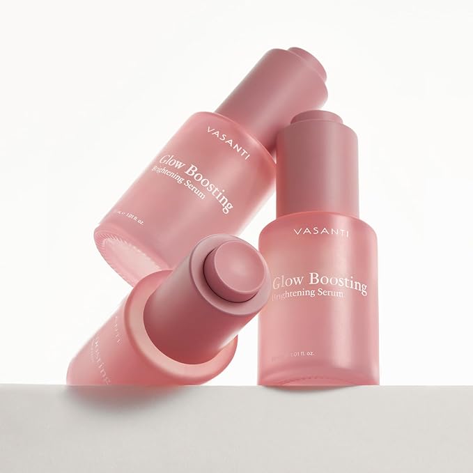 VASANTI Glow Boosting Brightening Serum – Vitamin C Face Serum with Arbutin, Bearberry & Antioxidants for Radiant Complexion, Even Skin Tone, Dark Spot Reduction & Hydrated, Glowing Skin – 30mL