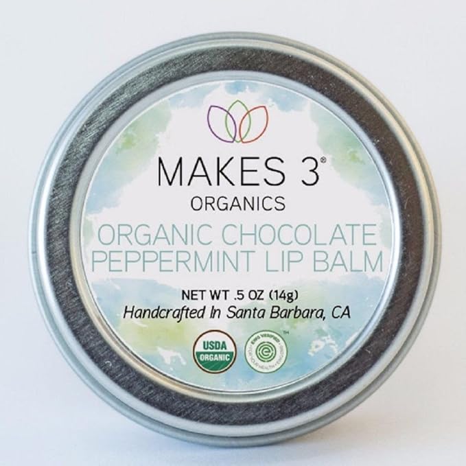 Lip Balm Tin, Chocolate Peppermint, 0.5 Ounce