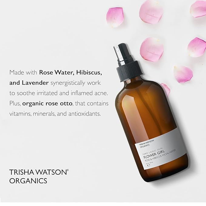 Flower Girl Hydrating Face Mist | Natural Organic Rose Water | Soothing & Calming Witch Hazel Facial Spray for Sensitive & Acne-Prone Skin| Moisturizer and Micellar Water 237 mL