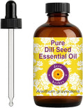 dève herbes Dill Seed Essential Oil (Anethum graveolens) with Glass Dropper | Pure | Non-Sticky | Non-Greasy | Lightweight | Men & Women | All Skin Types | Steam Distilled 120ml (4 oz)