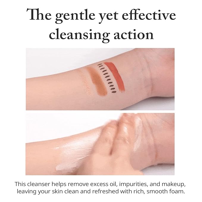 eyeNlip Salicylic Acid Cleansing Foam 5.07 fl oz - Gentle Exfoliating Face Wash with Tea Tree and Charcoal for Clear, Refreshed Skin, Korean Skincare