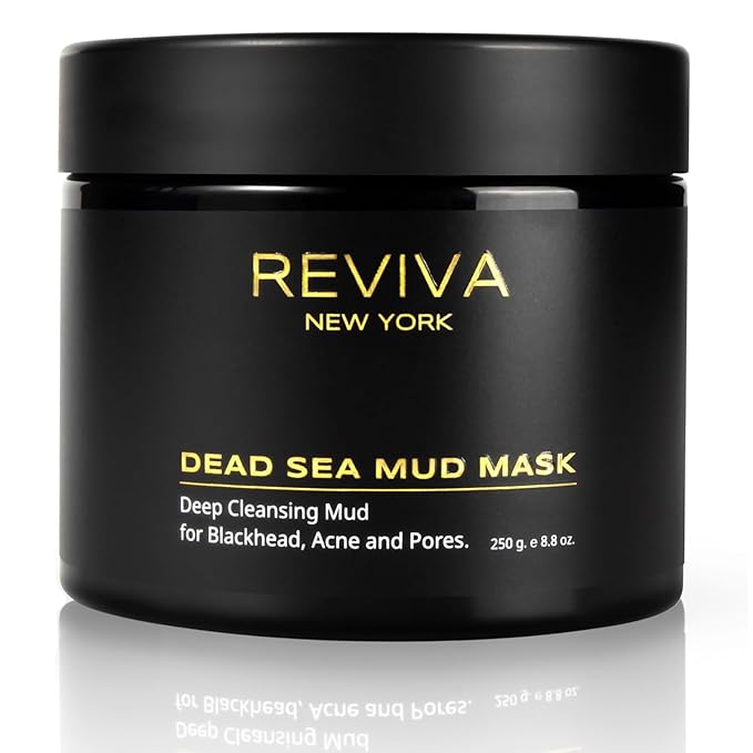 Dead Sea Mud Mask for Face and Body - Clay Mask for Blackhead Remover, Acne Treatment and Pore Minimizer - Organic Mask for Men & Women - Deep Cleansing Recovery for Skincare