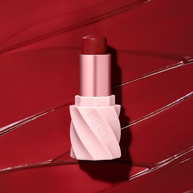 Queen Musia Skincare Supercharged Tinted Hydrabalm –– Hydrating Lip Balm for Women, Lip Gloss, Lip Mask, Sheer Tint, Moisturizing & Soothing, Vegan & Cruelty-free (VAUD VINE)