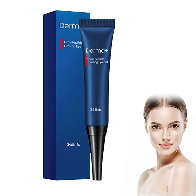 Dobshow DERMA+ Firm Peptide Firming Eye Gel,Open Eyes Awaken Peptide Lifting Eye Gel,Natural Lifts Firming Eye Serum for Remove Eye Bags, Dark Circles & Eye Wrinkles (1 Pack)
