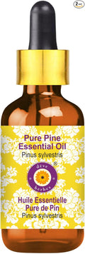 Deve Herbes Pure Pine Essential Oil (Pinus sylvestris) with Glass Dropper Steam Distilled 50ml (1.69 oz)