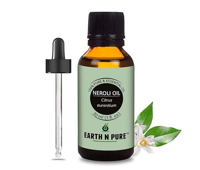 Earth N Pure Neroli Essential Oil Natural and Therapeutic Grade with Glass Dropper 30 ml